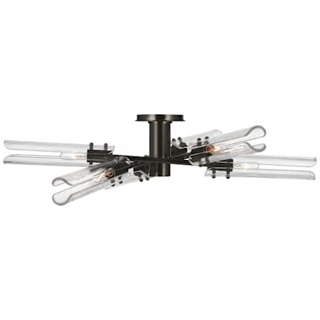 Visual Comfort Casoria 6 Light 28" Wide Semi-Flush Ceiling Fixture Bronze