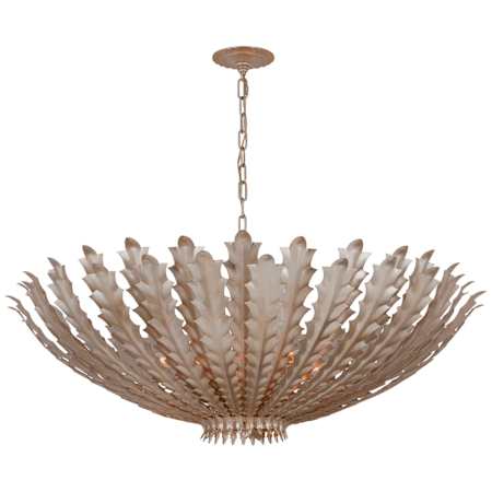 Visual Comfort Hampton 6 Light 40" Wide Abstract Chandelier Burnished Silver Leaf