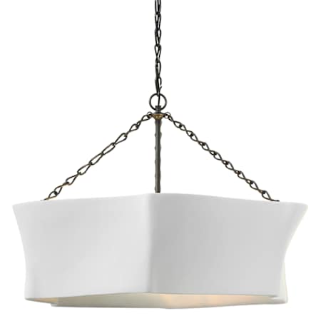 Visual Comfort Ayers 6 Light 31" Wide Pendant Bronze / Plaster White