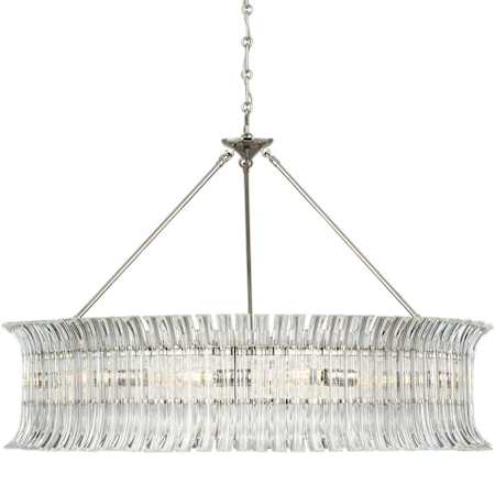 Visual Comfort Rhine 12 Light 36" Wide Ring Chandelier Polished Nickel