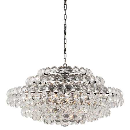 Visual Comfort Sanger 18 Light 37" Wide Crystal Waterfall Chandelier Bronze