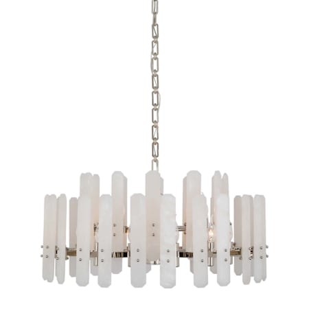 Visual Comfort Bonnington 18 Light 32" Wide Waterfall Chandelier Polished Nickel / Alabaster