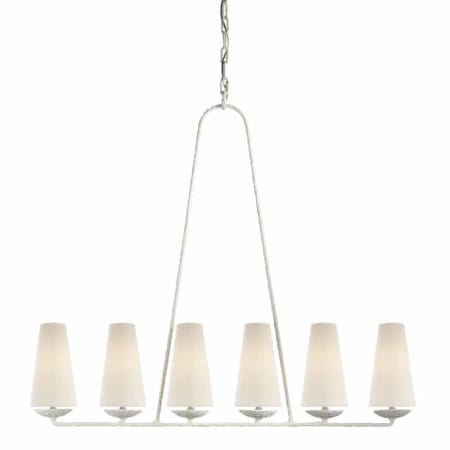 Visual Comfort Fontaine 45" Linear Chandelier by AERIN Plaster