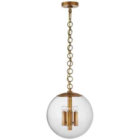 Visual Comfort Turenne 14" Pendant Light by AERIN Hand-Rubbed Antique Brass