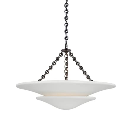 Visual Comfort Mollino 3 Light 25" Wide Pendant Bronze