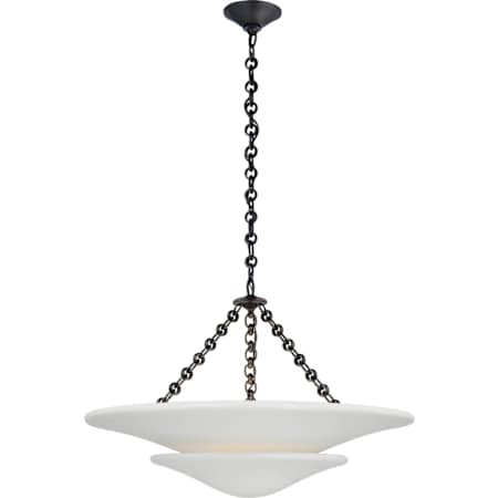 Visual Comfort Mollino 3 Light 25" Wide Pendant Bronze