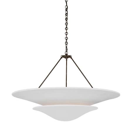 Visual Comfort Mollino 6 Light 40" Wide Chandelier Bronze / Plaster White