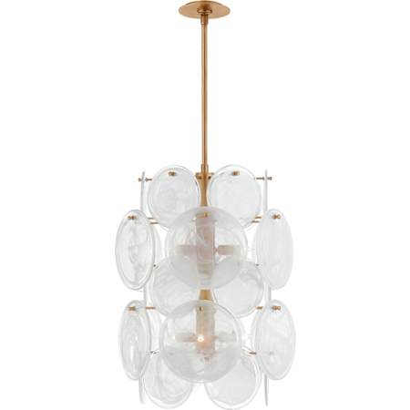 Visual Comfort Loire 6 Light 20" Wide Abstract Chandelier Gild