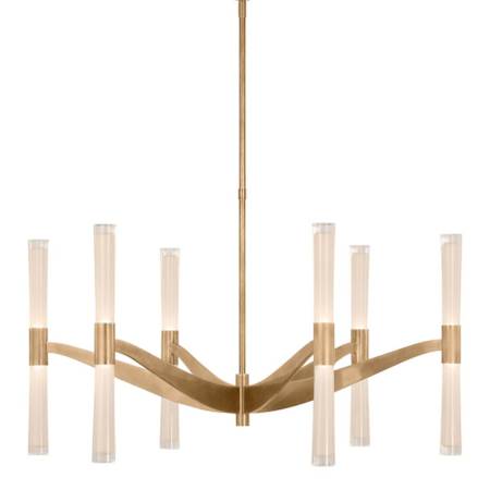 Visual Comfort Brenta 40" Wide LED Chandelier Hand-Rubbed Antique Brass