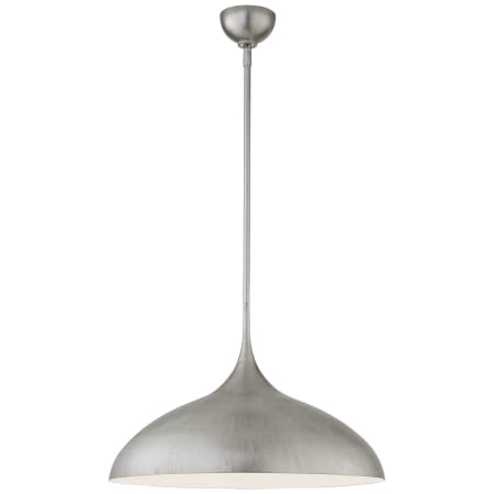 Visual Comfort Agnes 21" Large Pendant Light by AERIN Burnished Silver Leaf