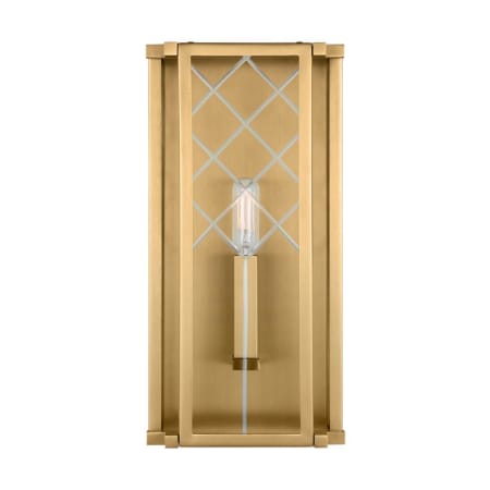 Visual Comfort Erro 14" Tall Bathroom Sconce Burnished Brass