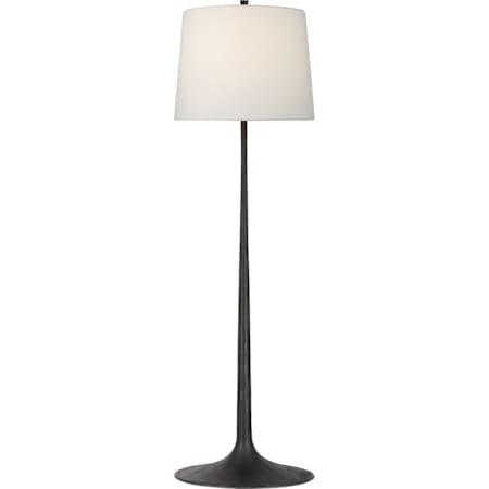Visual Comfort Oscar Large Sculpted Floor Lamp Aged Iron