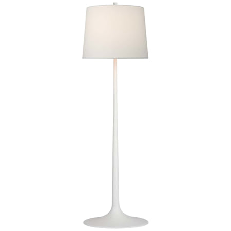 Visual Comfort Oscar 63" Tall Torchiere Floor Lamp Plaster White