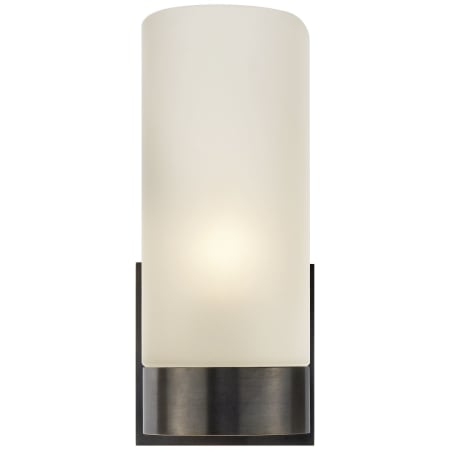 Visual Comfort Urbane 9" High Wall Sconce with Frosted Glass Shade Bronze