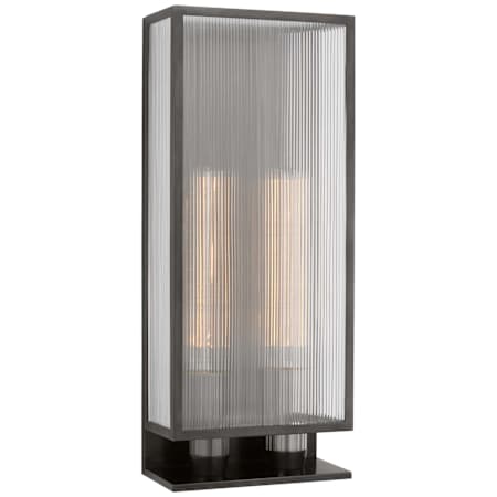 Visual Comfort York 2 Light 25" Tall Outdoor Wall Sconce Bronze
