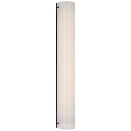 Visual Comfort Penhold 4" Wide LED Vanity Light Bronze / White Glass