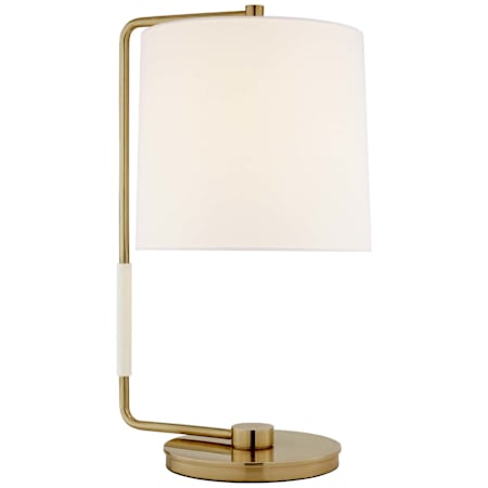 Visual Comfort Swing 22" Tall Arc Table Lamp Soft Brass