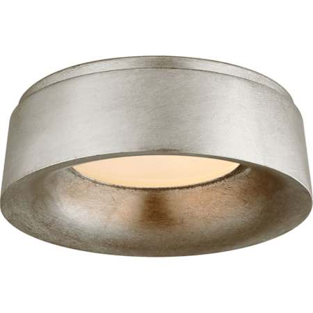 Visual Comfort Halo 11" Small Flush Mount by Barbara Barry Burnished Silver Leaf