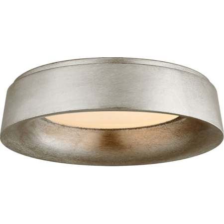 Visual Comfort Halo 18" Large Flush Mount by Barbara Barry Burnished Silver Leaf