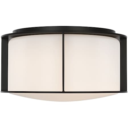 Visual Comfort Phinn 13" Wide Flush Mount LED Drum Ceiling Fixture Modern Iron