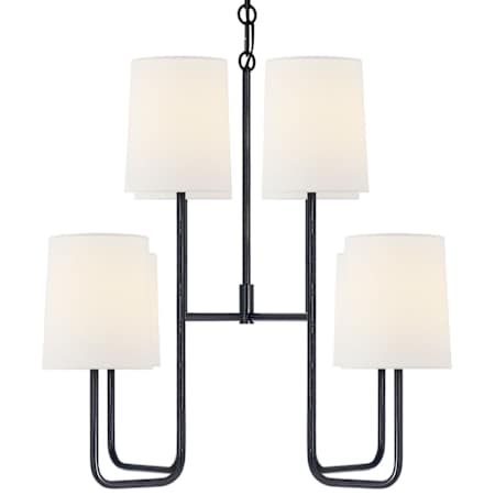 Visual Comfort Go 8 Light 31" Wide Chandelier Charcoal