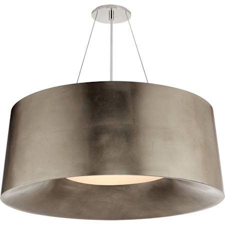 Visual Comfort Halo 28" Medium Hanging Shade by Barbara Barry Burnished Silver Leaf