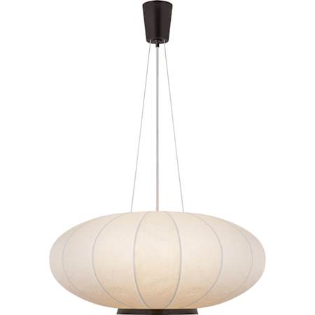 Visual Comfort Paper Moon 36" Large Linen Shade byBarbara Barry Bronze