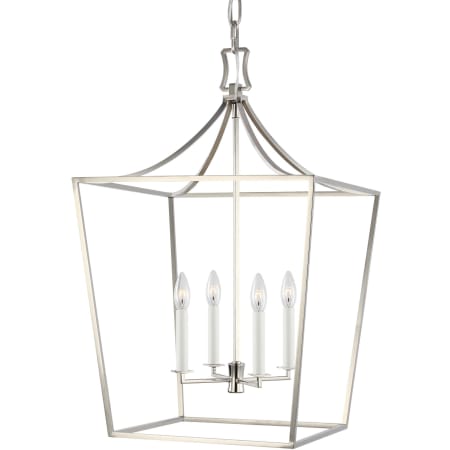 Visual Comfort Southold 4 Light 18" Wide Taper Candle Pendant Polished Nickel