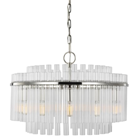 Visual Comfort Beckett 24" Wide Chandelier Polished Nickel