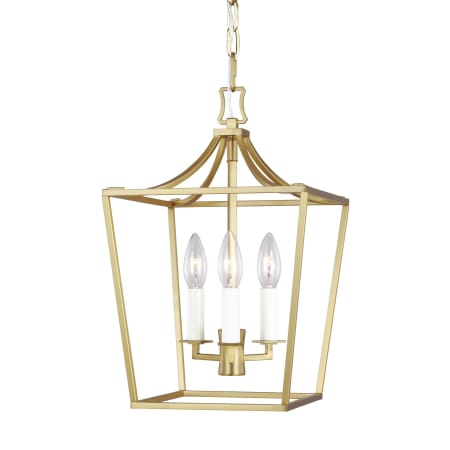 Visual Comfort Southold 3 Light 10" Wide Pendant Burnished Brass