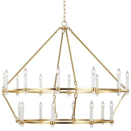 Visual Comfort Marston 20 Light 45" Wide Chandelier Burnished Brass