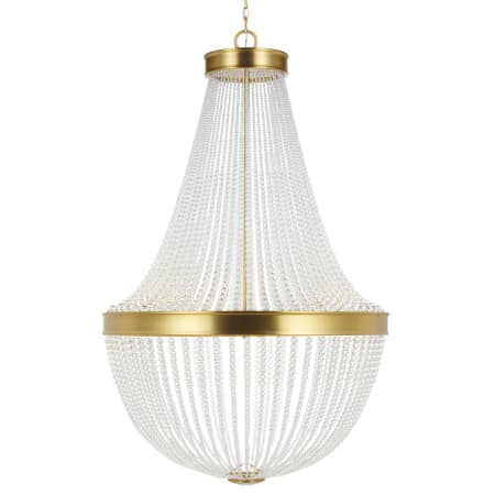 Visual Comfort Summerhill 12 Light 36" Wide Crystal Empire Chandelier Burnished Brass