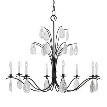 Visual Comfort Shannon 8 Light 45" Wide Crystal Chandelier Aged Iron