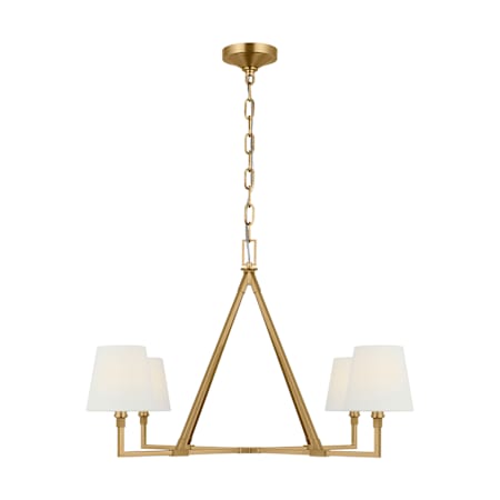 Visual Comfort Perth 4 Light 40" Wide Chandelier Burnished Brass