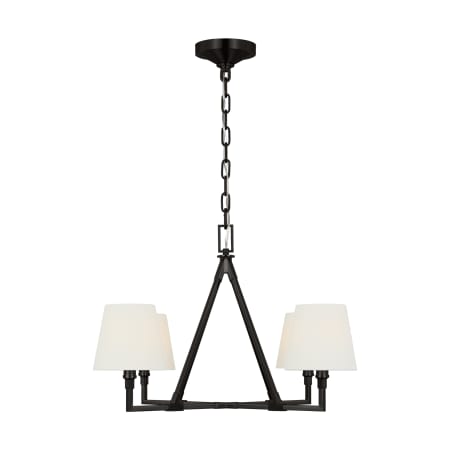Visual Comfort Perth 4 Light 31" Wide Chandelier Aged Iron