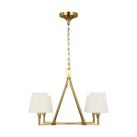 Visual Comfort Perth 4 Light 31" Wide Chandelier Burnished Brass