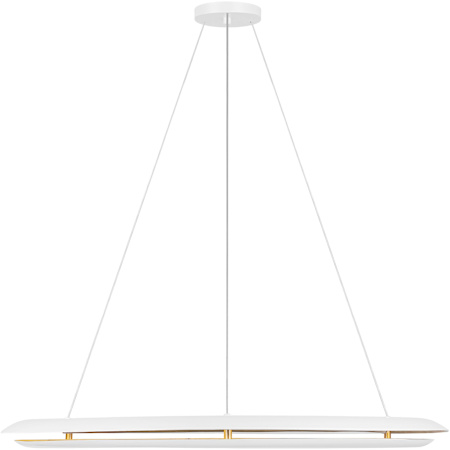 Visual Comfort Cielo 36" Wide LED Ring Chandelier Matte White