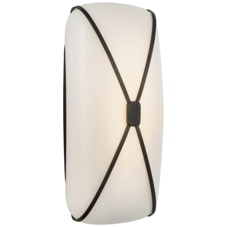 Visual Comfort Fondant 14" Tall LED Bathroom Sconce with Frosted Glass Shade Gun Metal