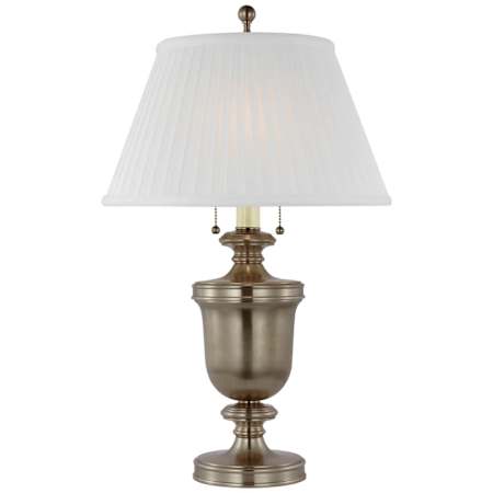 Visual Comfort Classical Urn 2 Light 24" Tall Buffet Table Lamp Antique Nickel