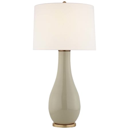 Visual Comfort Orson 33" Tall Vase Table Lamp Coconut Porcelain