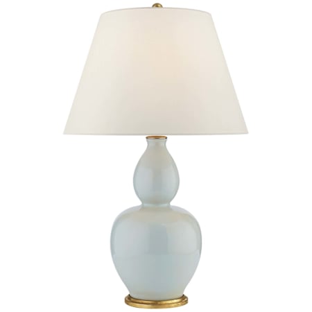 Visual Comfort Yue 32" Tall Vase Table Lamp Ice Blue Porcelain