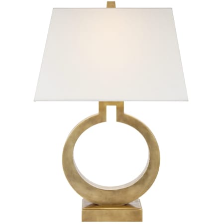 Visual Comfort Ring Form Large Table Lamp Antique Burnished Brass