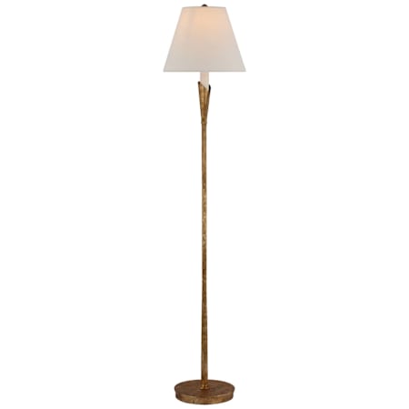Visual Comfort Aiden 52" Tall Torchiere Floor Lamp Gilded Iron