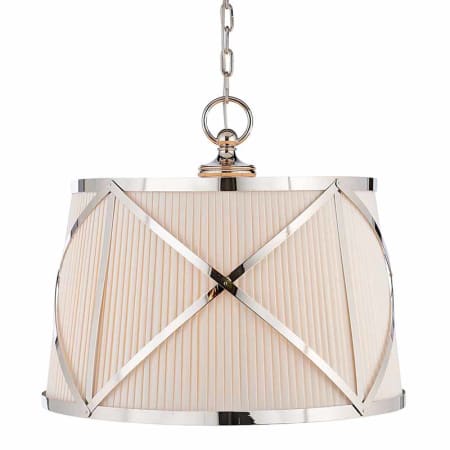 Visual Comfort Grosvenor 24" Shaded Chandelier by E. F. Chapman Polished Nickel