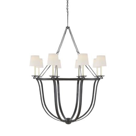 Visual Comfort Lancaster 8 Light 42" Wide Chandelier Aged Iron