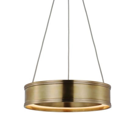 Visual Comfort Connery 14" Wide LED Pendant Antique-Burnished Brass