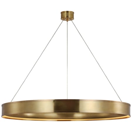 Visual Comfort Connery 50" Wide LED Ring Chandelier Antique-Burnished Brass