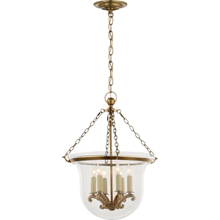 Visual Comfort Country 16" Medium Bell Jar Lantern by E. F. Chapman Antique Burnished Brass