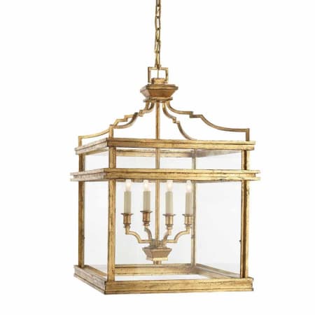 Visual Comfort Mykonos 17" Pendant Light by E. F. Chapman Gilded Iron