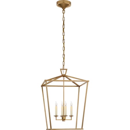 Visual Comfort Darlana 4 Light 17" Wide Lantern Chandelier Antique Burnished Brass